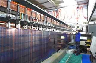 Pattern plating line